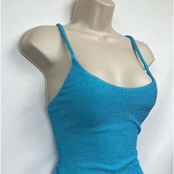 Show Me Your MuMu Blue One Piece Swimsuit Scoop Neckline - Picture 5 of 13